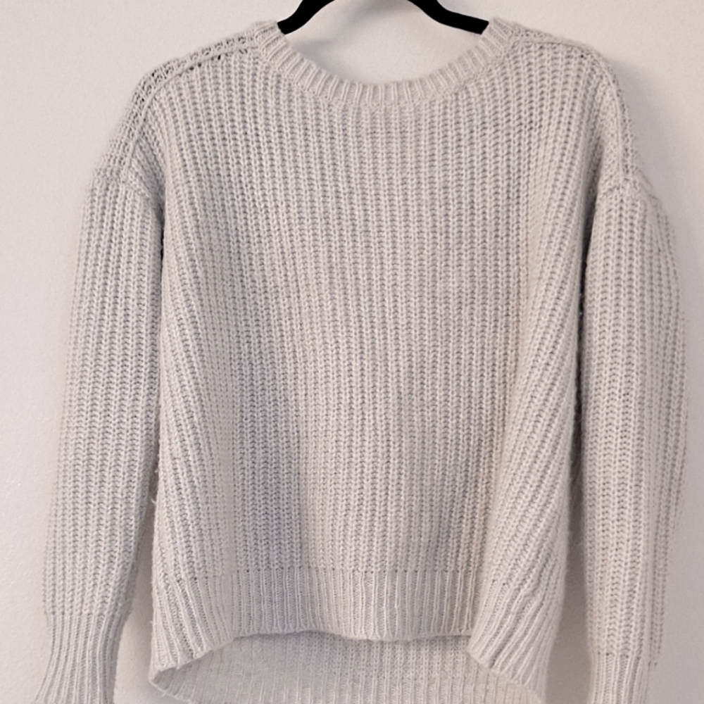 Express Wool Sweater - Open back, medium knit 22% Wool, 2% Mohair - Size M